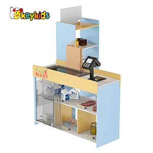 Customize fresh mart wooden pretend play grocery store for kids ages 3+ W10A173