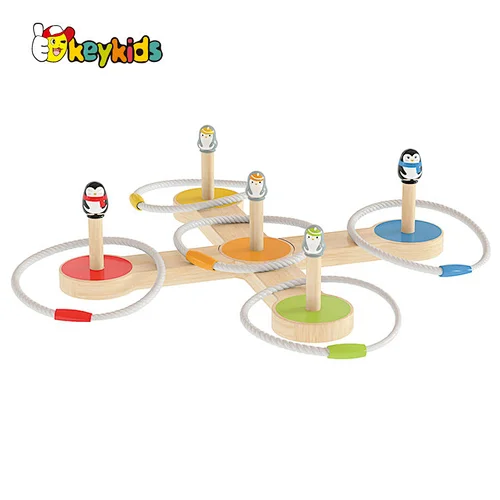 Wholesale Outdoor Throwing Toy Wooden Ring Toss Game For Children W01A477