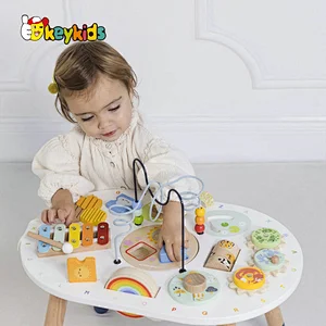 High Quality Multifunction Educational Toy Wooden Activity Table For Kids W12D481