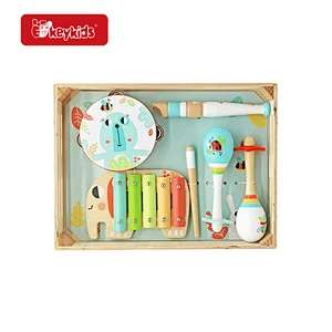 Hot Sale Educational Toy 4 Pcs Wooden Musical Instruments Set For Kids W07A231