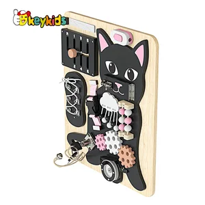 Customize Montessori toys wooden light switch busy board for Kids W12D441