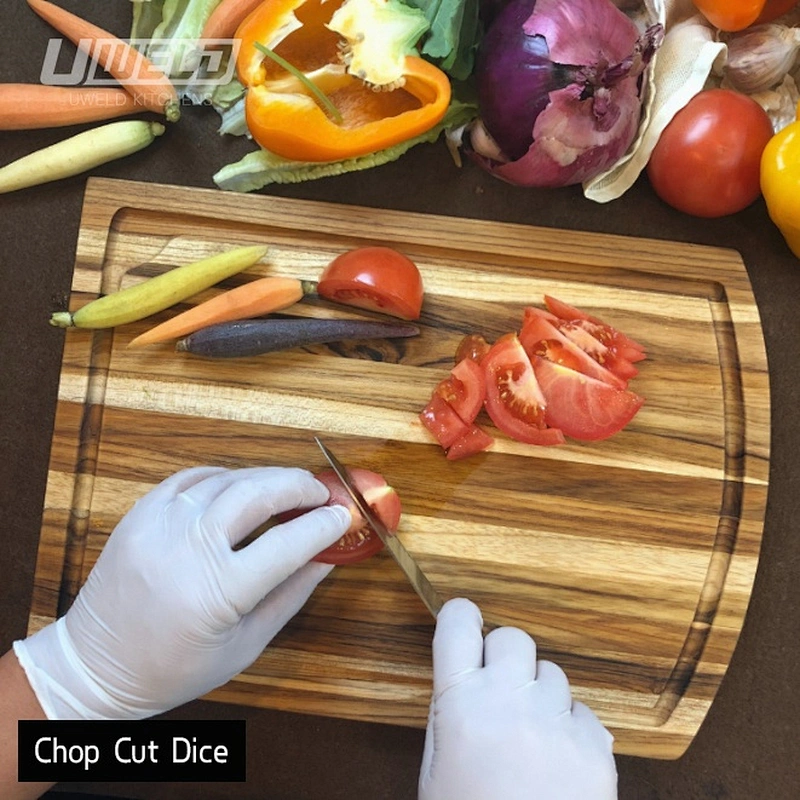 Uweld Kitchens Natural Solid Wood Pizza Serving Plate Wood Serving Plates Black Walnut Serving Trays