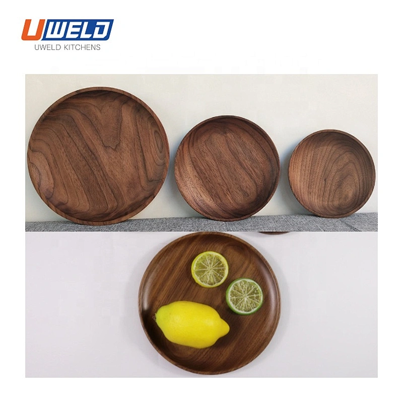 Uweld Kitchens Natural Solid Wood Serving Plate Wood Cheese Cutting Board Bread Board Beech Wood Steak Board