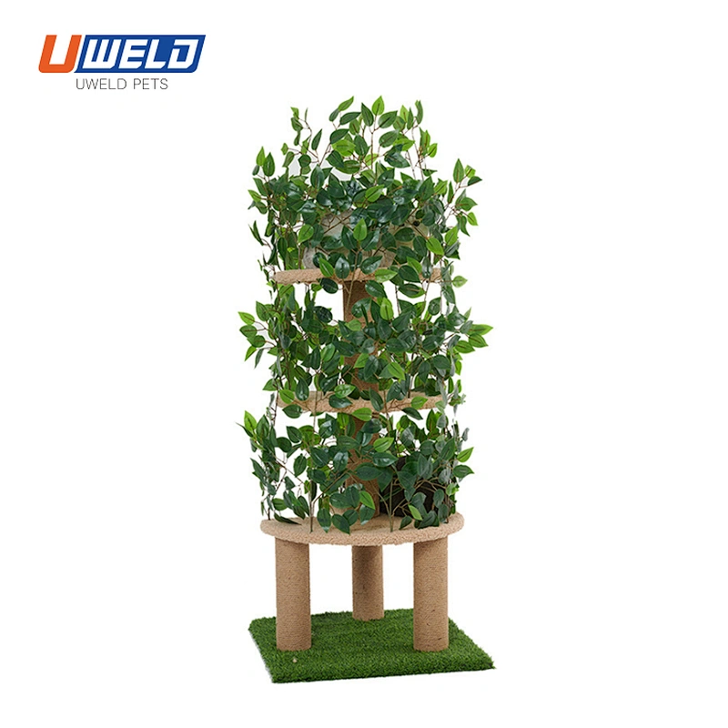 Uweld Large Solid Wood Enclosed Pet House Cat House