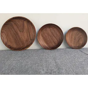 Uweld Kitchens Natural Solid Wood Serving Plate Wood Cheese Cutting Board Bread Board Beech Wood Steak Board