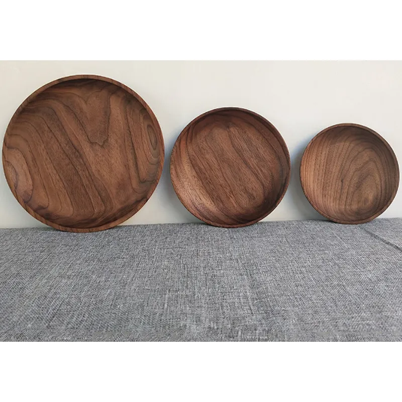 Uweld Kitchens Natural Solid Wood Serving Plate Wood Cheese Cutting Board Bread Board Beech Wood Steak Board