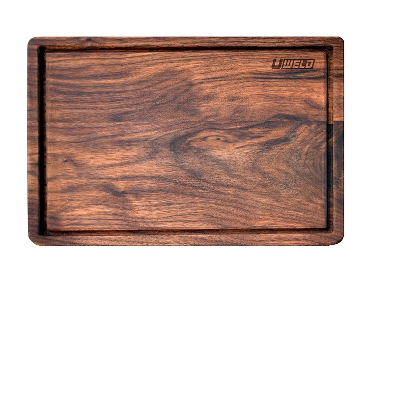 Uweld Kitchens Black Walnut Cutting  Board Personalized chopping Board Juice Groove  16*12