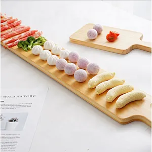 Uweld Kitchens Natural Solid Wood Sushi Plate Serving Plate Wood Serving Trays Black Walnut Serving Plates