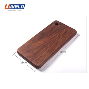 Uweld Kitchens Natural Solid Wood Serving Plate Wood Cheese Cutting Board Bread Board Steak Board