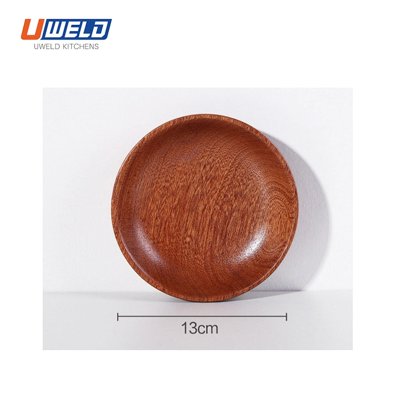 Uweld Kitchens Natural Solid Wood Serving Plate Wood Cheese Cutting Board Bread Board Black Walnut Steak Board