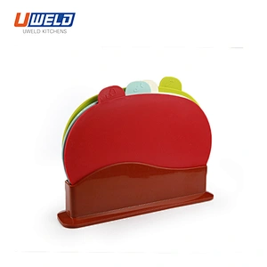 Uweld Kitchens Plastic Cutting Board Set With Storage Case