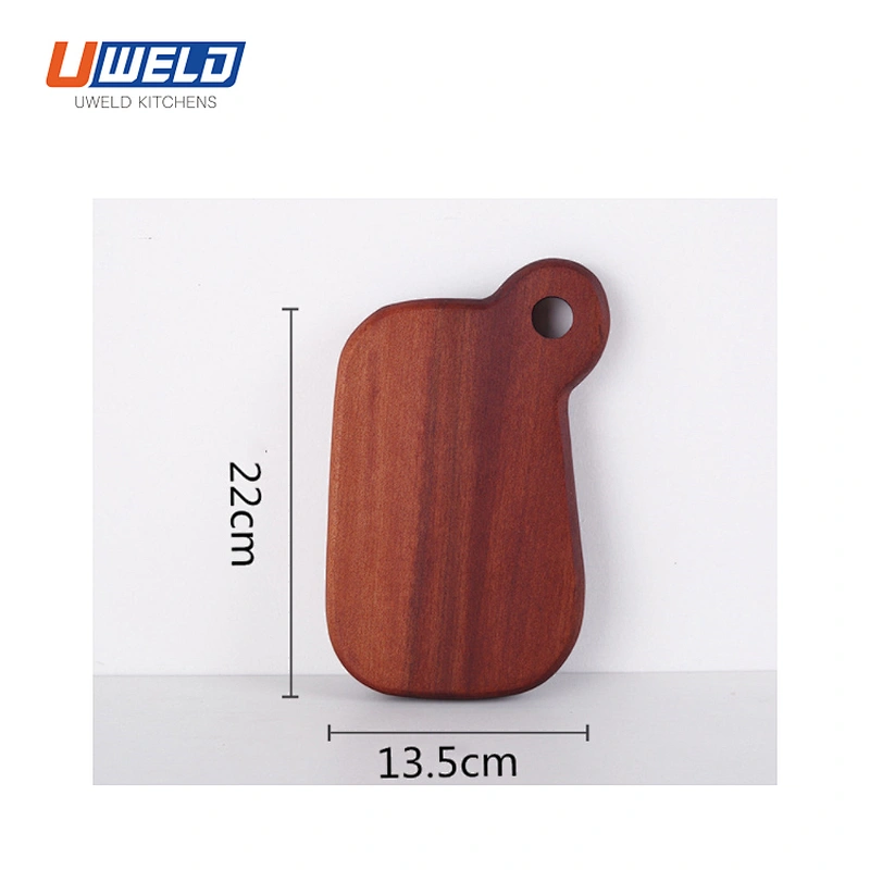Uweld Kitchens Natural Solid Wood Serving Plate Steak Board Pizza Board Cutting Board  Butcher Block  Beech Wood Black walnut