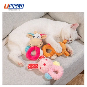 Uweld Pet Teething Toy Plush Figures