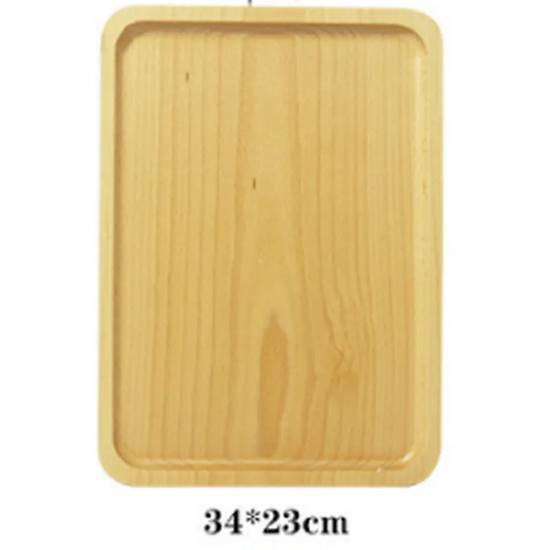 Uweld Kitchens Natural Solid Wood Serving Plate Wood Cheese Cutting Board Bread Board Beech Wood Steak Board