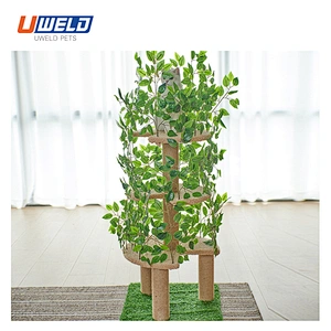 Uweld Large Solid Wood Enclosed Pet House Cat House