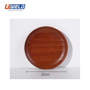Uweld Kitchens Natural Solid Wood Serving Plate Wood Cheese Cutting Board Bread Board Black Walnut Steak Board