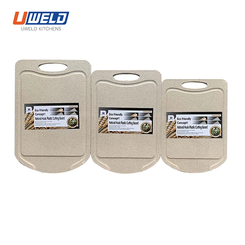Uweld Kitchens Wheat Straw Cutting Board Natural Husk
