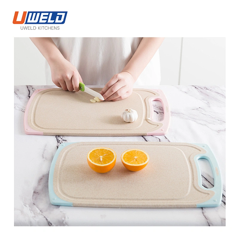 Uweld Kitchens Wheat Straw Cutting Board Natural Husk
