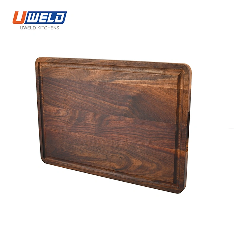 Uweld Kitchens  Black Walnut Cutting  Board Personalized chopping Board Juice Groove 17*12