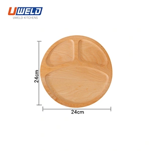 Uweld Kitchens Natural Solid Wood Serving Plate Wood Cheese Cutting Board Bread Board Beech Wood Steak Board