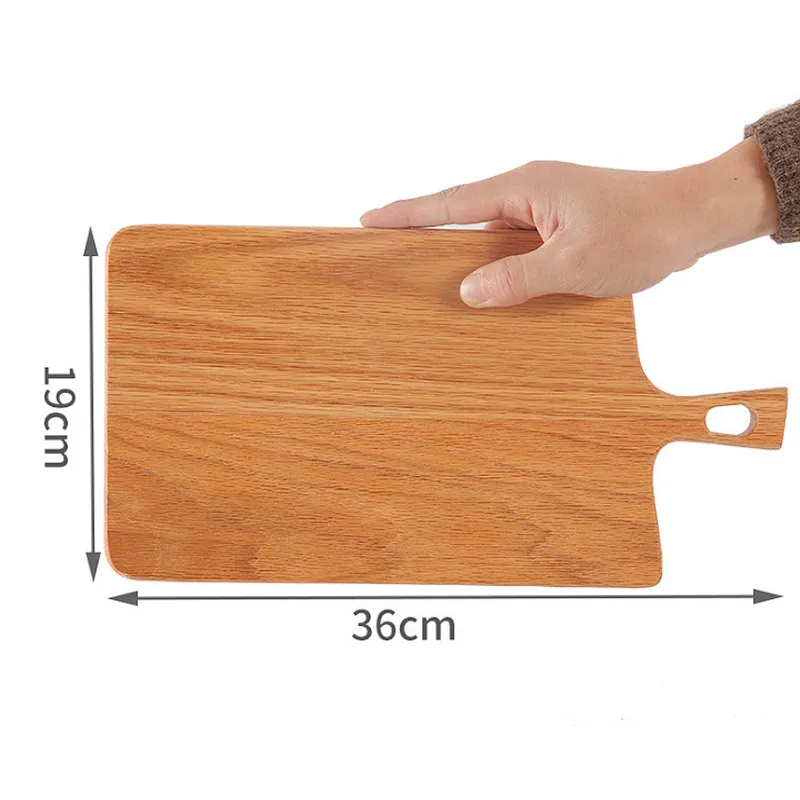 Uweld Kitchens Natural Solid Wood Serving Plate Steak Board Pizza Board Cutting Board  Butcher Block  Beech Wood Black walnut