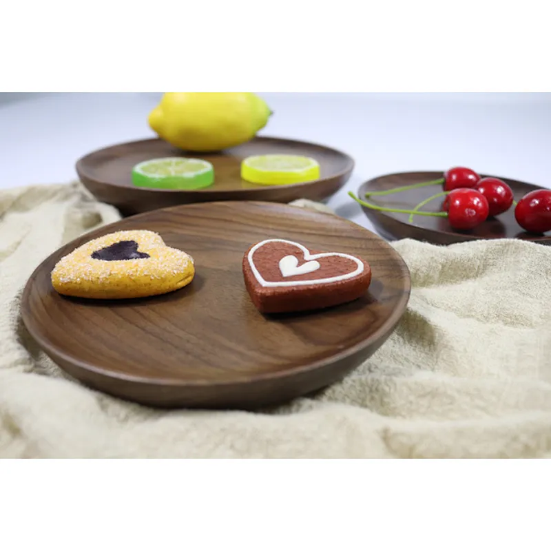 Uweld Kitchens Natural Solid Wood Serving Plate Wood Cheese Cutting Board Bread Board Beech Wood Steak Board