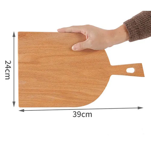Uweld Kitchens Natural Solid Wood Serving Plate Steak Board Pizza Board Cutting Board  Butcher Block  Beech Wood Black walnut