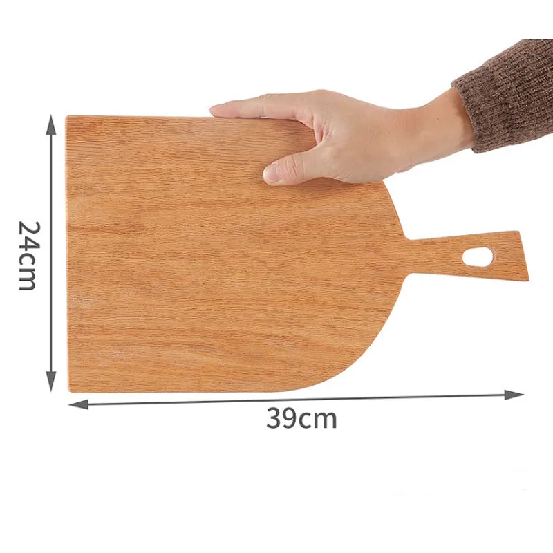 Uweld Kitchens Natural Solid Wood Serving Plate Steak Board Pizza Board Cutting Board  Butcher Block  Beech Wood Black walnut