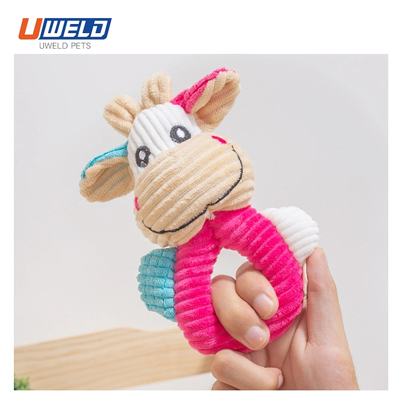 Uweld Pet Teething Toy Plush Figures