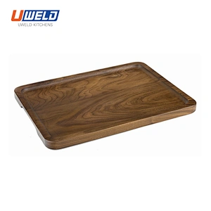 Uweld Kitchens Natural Solid Wood  Serving Plates Wood Black walnut Serving Trays