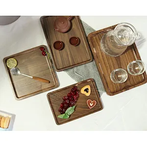 Uweld Kitchens Natural Solid Wood Serving Plate Cutting Board  Butcher Block  Beech Wood