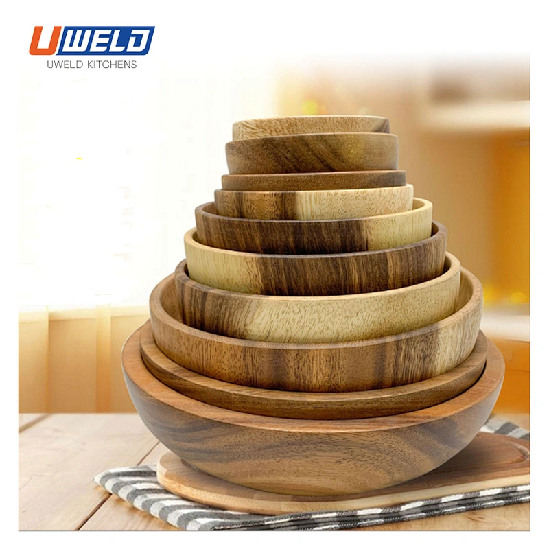 Uweld Kitchens Salad Bowl Acacia Wood Salad Bowl