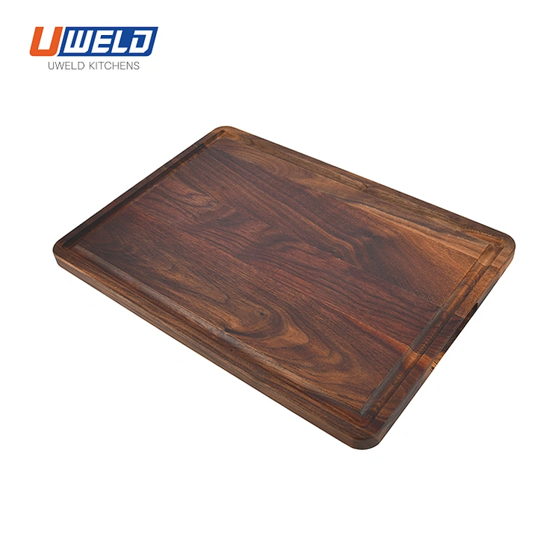 Uweld Kitchens  Black Walnut Cutting  Board Personalized chopping Board Juice Groove 17*12