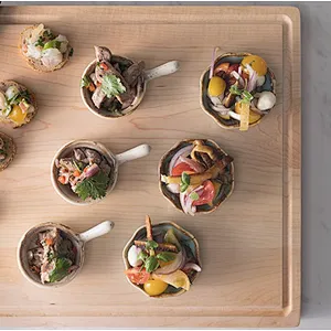 Uweld Kitchens Natural Solid Wood Sushi Plate Serving Plate Wood Serving Trays Black Walnut Serving Plates