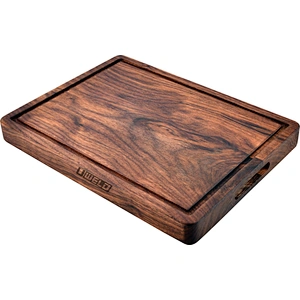 Uweld Kitchens Customized Large Chopping Board Walnut Wood Personalized Cutting Board Juice Groove  Carving Board  16*12