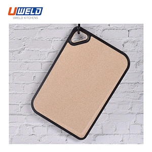 Uweld Kitchens Wheat Straw Cutting Board Natural Husk