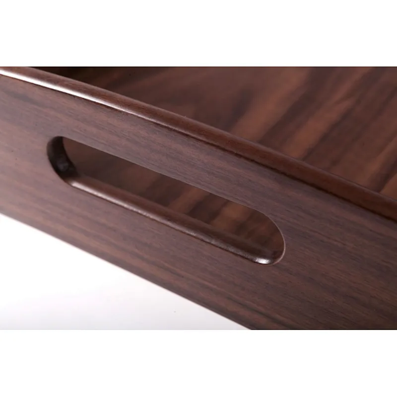 Uweld Kitchens Natural Solid Wood Pizza Serving Plate Wood Serving Trays Black Walnut Serving Plates