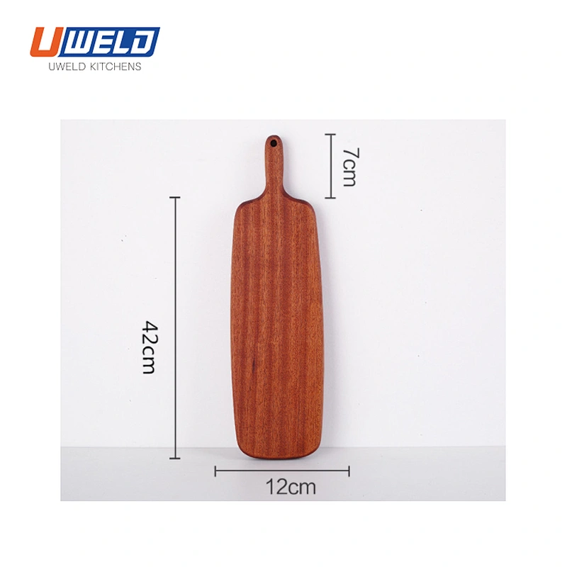 Uweld Kitchens Natural Solid Wood Serving Plate Steak Board Pizza Board Cutting Board  Butcher Block  Beech Wood Black walnut