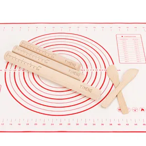 Uweld Kitchens Natural Solid Wood Rolling Pin  Beech Wood Black walnut