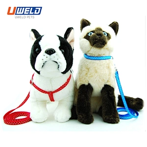 Uweld Bell Collar Polka Dot Print Pet Leash