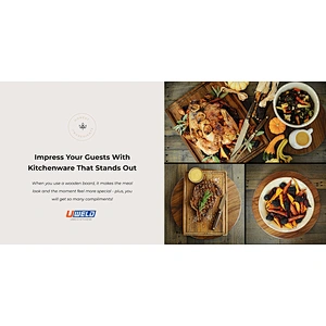 Uweld Kitchens Natural Solid Wood Serving Plate Steak Board Pizza Board Cutting Board  Butcher Block  Beech Wood Black walnut
