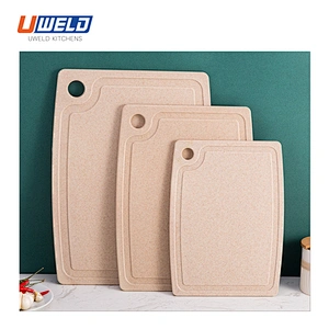 Uweld Kitchens Wheat Straw Cutting Board Natural Husk