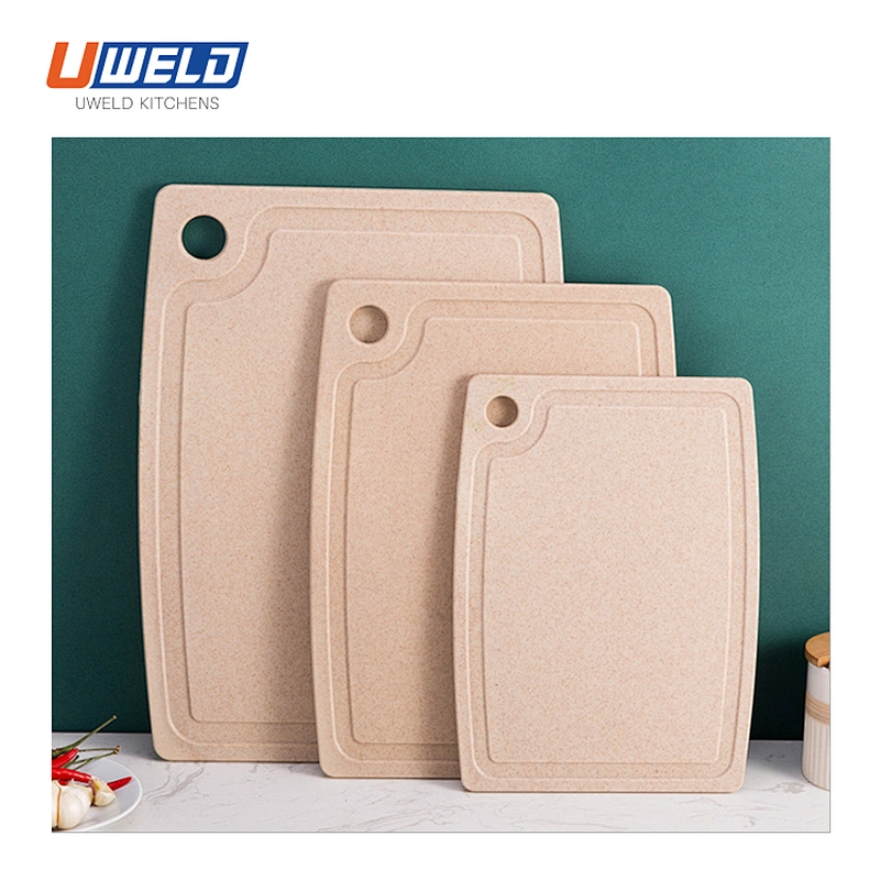 Uweld Kitchens Wheat Straw Cutting Board Natural Husk