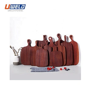 Uweld Kitchens Natural Solid Wood Serving Plate Wood Cheese Cutting Board Bread Board Steak Board