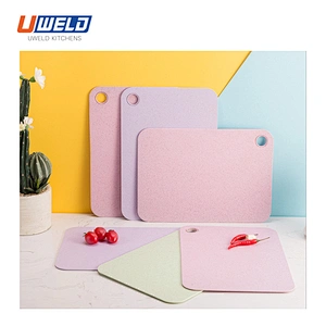 Uweld Kitchens Wheat Straw Cutting Board Natural Husk