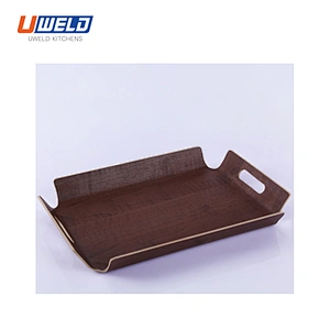 Uweld Kitchens Natural Solid Wood Serving Plate Wood Cheese Cutting Board Bread Board Black Walnut Steak Board