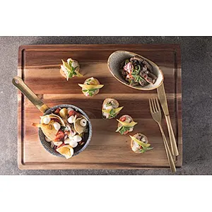 Uweld Kitchens Natural Solid Wood Serving Plate Steak Board Pizza Board Cutting Board  Butcher Block  Beech Wood