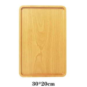 Uweld Kitchens Natural Solid Wood Serving Plate Wood Cheese Cutting Board Bread Board Beech Wood Steak Board