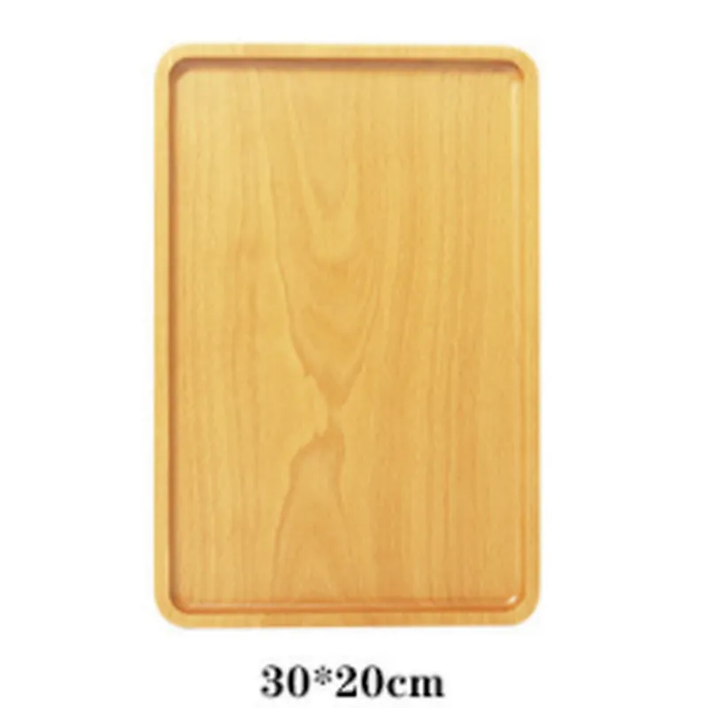 Uweld Kitchens Natural Solid Wood Serving Plate Wood Cheese Cutting Board Bread Board Beech Wood Steak Board
