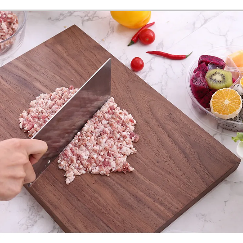 Uweld Kitchens Extra Large Walnut Wood Cutting Board Juice Groove Black Walnut Cutting Board  Butcher Block24*18